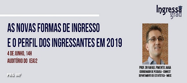 Novas formas de ingresso são tema de palestra hoje no EA2